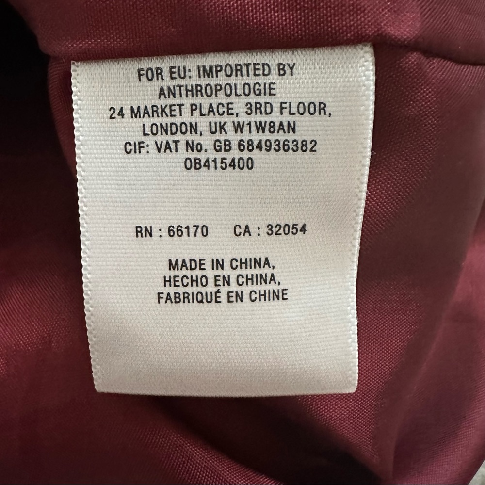 Anthropologie Perched Vegan Leather Mini Skirt A-Line Dark Red Cutout Detail - Picture 9 of 11